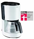 Melitta Enjoy Coffee Filter Machine, White/ Black