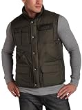 Levi's Men's Nylon Down Filled Utility Vest,Olive,Medium