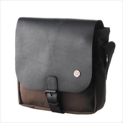 Rockefeller Small Leather Messenger Bag Color: Dark Brown