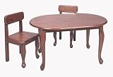 Queen Anne Oval Table and 2 Chairs - Cherry