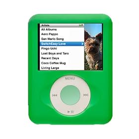 SwitchEasy Biscuits for Apple iPod nano 3G MP3 player - Plastic Hard Case Accessory Pack - Color Green