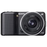 Sony NEX3AB Nex NEX-3A/B 14.2MP DSLR Digital Camera With 16/2.8 Black