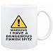 Mug White " WARNING : DANGEROUS Finnish Spitz " Dogs