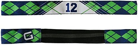 G206 Wear Seattle Slim 12th Man Argyle Green Athletic Headbands
