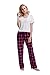 CYZ Women's 100% Cotton Flannel Plaid Pajama/Lounge Pants