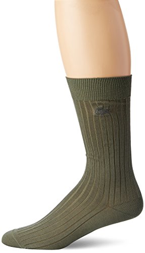 Lacoste Men's Rib Cotton Stretch Crew Sock