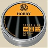 RWS Hobby .22 Cal, 11.9 Grains, Wadcutter, 500/Tin