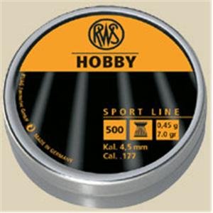 RWS Hobby .22 Cal, 11.9 Grains, Wadcutter, 500/Tin