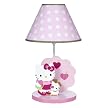Lambs & Ivy Hello Kitty & Puppy Lamp w/ Shade Pink