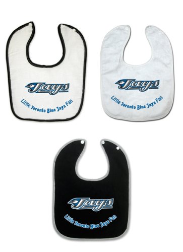 Toronto Blue Jays 3 Pack Snap Bib Set