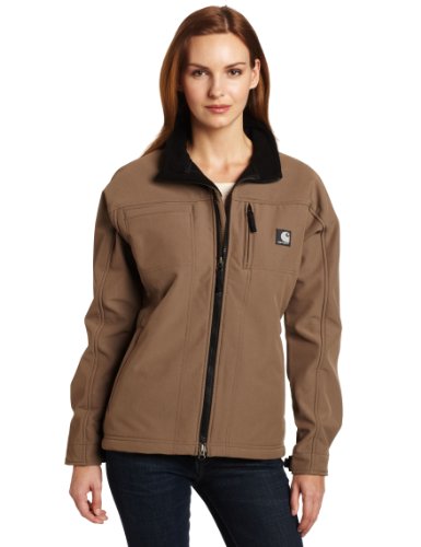 Special Prices ! for Carhartt Women's Soft Shell Jacket, Shale Brown, Large