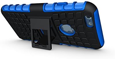 ARMOR YOUR iPhone 6 & 6s w/ THE BEST SELLING Ultra Slim Protection, PLUS non-slip KICKSTAND, Lightweight, Shockproof, Dual Hybrid Case: Hard Outer Shell Tread Design & Protective Inner Liner! (Blue)