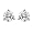 18K White Gold Round Basket Setting 3-Prong Diamond Stud Earrings (1/2 cttw, G-H Color, SI1-SI2 Clarity)