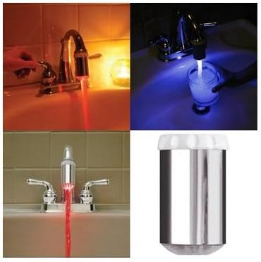 Water Glow Temperature Sensitive LED Color Change Faucet Light