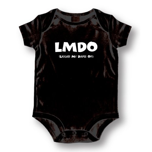Attitude Rompers "Lmdo" Baby Romper, Black, 6 Months Attitude Rompers "Lmdo" Baby Romper, Black, 6 Months