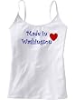 MADE IN WASHINGTON - State Series - White Women's / Girls Camisole (Girlie / Babydoll)