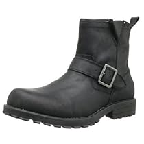 Big Sale Best Cheap Deals Skechers Men's Mid Top With Buckle Strap Pull-On Boot,Black,8.5 M US