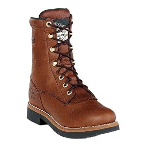 Buy Ladies Georgia 8 SPR Leather Cushion Durable Lace-Up Casual Work Boots by Georgia