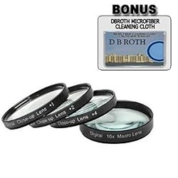+1 +2 +4 +10 Close-Up Macro Filter Set with Pouch For The Nikon D5000, D3000 Digital SLR Cameras Which Have Any Of These (18-55mm, 55-200mm, 50mm) Nikon Lenses