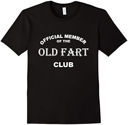 Men's Old Fart Club T Shirt for Grandfather or Grandmother XL Black