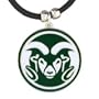 Colorado State Rams Logo Pendant Rubber Necklace