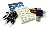 microtivity 170-point Mini Breadboard for Arduino w/ Jumper Wires & USB Adapter