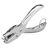 Swingline Handheld 1 Hole Punch, 5 Sheet Capacity, Chrome (A7074005S)