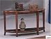 Contemporary Sleek Deep Brown Wood Sofa Table By Coaster Furniture