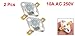 2 Pcs 220C NC Temperature Switch Ceramic Thermostat KSD301
