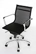 Baxton Studio Mesh-Backed Aluminum Office Chair, Black/Chrome Baxton Studio Mesh-Backed Aluminum Office Chair, Black/Chrome