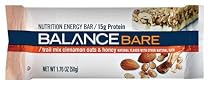 Balance BARE Bar Trail Mix Bar, Cinnamon Oats and Honey, 1.76-Ounce Bars (Pack of 15)