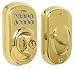 Schlage Plymouth Deadbolt Keypad, Bright Brass #BE365VPLY505