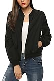 Zeagoo Womens Classic Quilted Jacket Short Padded Bomber Jacket Coat
