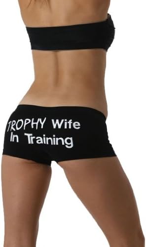 Make Me Laugh Shirts Women's Trophy Wife In Training Boy Shorts
