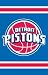 Detroit Pistons Applique Banner Flag