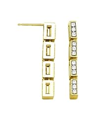 14K Yellow Gold Diamond Earrings - 0.36 Ct. -- LIFETIME WARRANTY