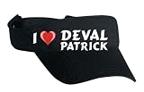 Store Embroidered Visor with I Love Deval Patrick