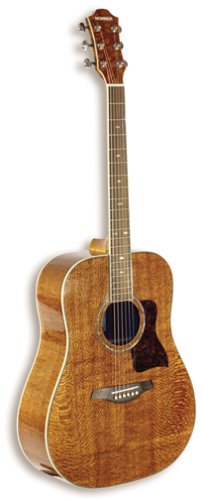 Hohner DL500 Exotic Lacewood Dreadnaught Acoustic Guitar