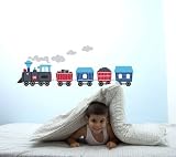 Forwalls Train Removable Wall Decal Stickers