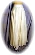 Ankle Length Chiffon Skirt in Ivory