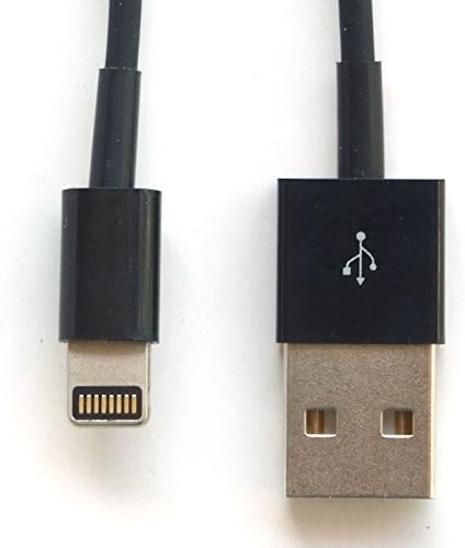 Triple Pack - USB Data and Charging Short Cable (5 inches long) Compatible with Apple iPhone 5, 5S, 6, 6 Plus, 6S, 6S Plus, iPad Air, iPad Mini and iPod Touch (BLACK)