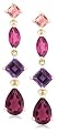 14k Yellow Gold Multi-Gemstone Dangle Earrings