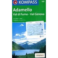 Adamello. 1 : 25 000: Wanderkarte. Val di Fumo, Val Genova. GPS-genau