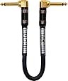 Mogami Platinum Guitar Patch Cable with Right Angle Connectors 11 in. Right Angle To Right Angle