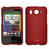 EMPIRE Red Rubberized Snap-On Cover Case for HTC Desire HD