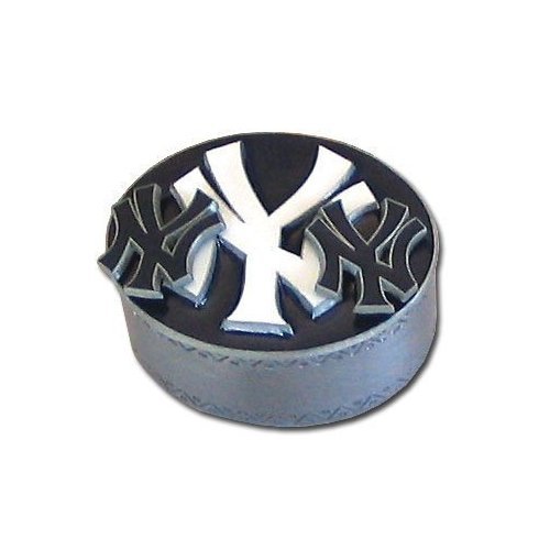 New York Yankees Pewter Gift Trinket Box w/Pendant Earrings and Pin