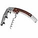 Waiters Corkscrew by Dealight - Premium Rosewood All-in-one Corkscrew, Bottle Opener and Foil Cutter, with Wine Pourer included