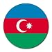 Azerbaijan Flag Round Mouse Pad