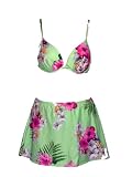 Athena Green Tropical UW Bra & Skirt Bikini 12