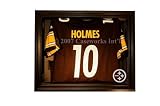 Pittsburgh Steelers Football Jersey Display Case with Removable Face and Black Finish Frame